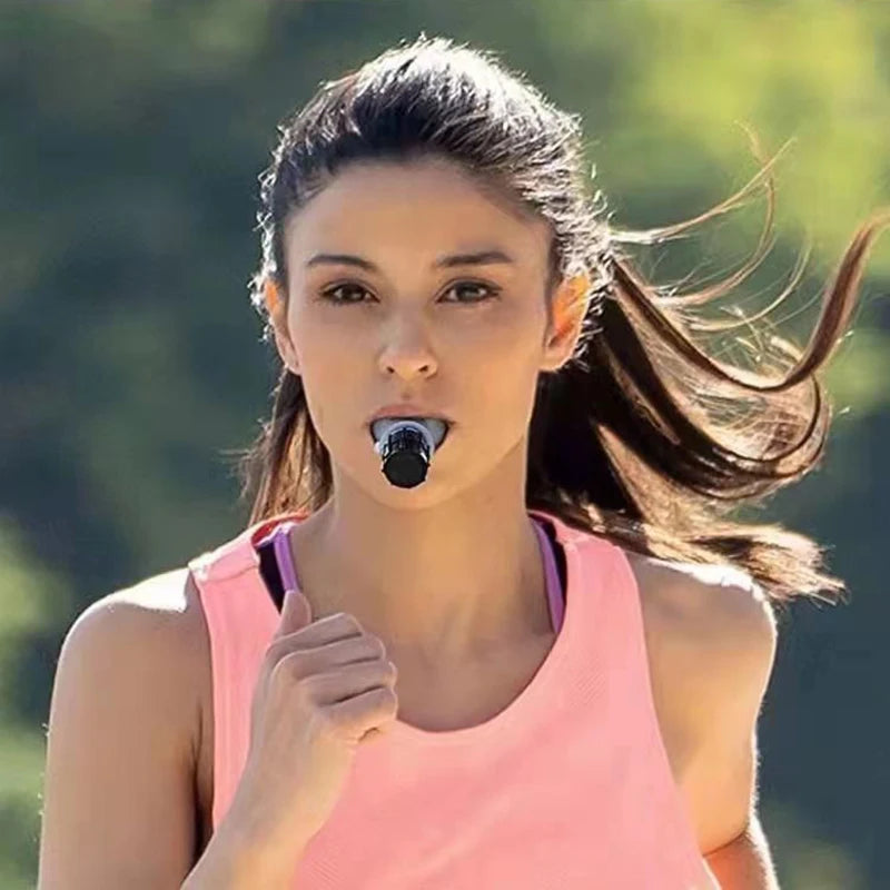 Treinador de Capacidade Pulmonar com Respiração Abdominal — Exercitador Respiratório para os Pulmões, Resistência e Fôlego | Equipamento de Fitness Portátil
