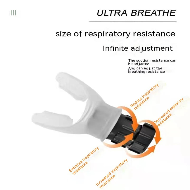 Treinador de Capacidade Pulmonar com Respiração Abdominal — Exercitador Respiratório para os Pulmões, Resistência e Fôlego | Equipamento de Fitness Portátil